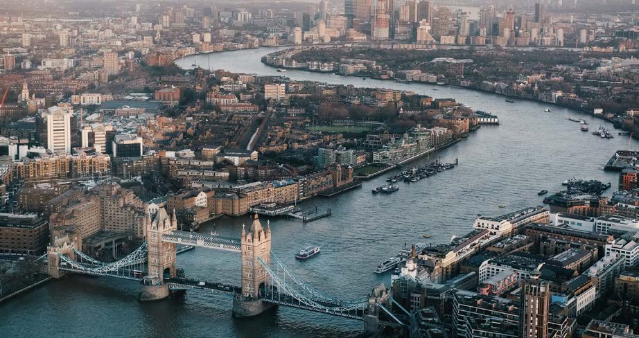 London aerial view