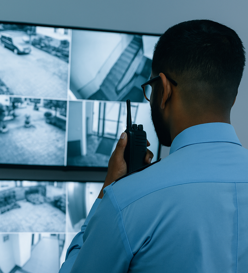 Police officer conducting training