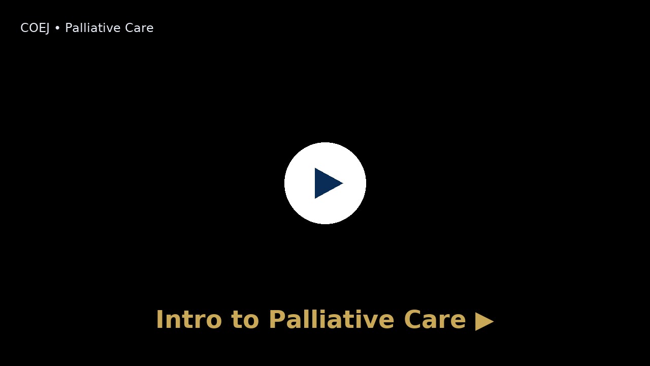 Intro to Palliative Care